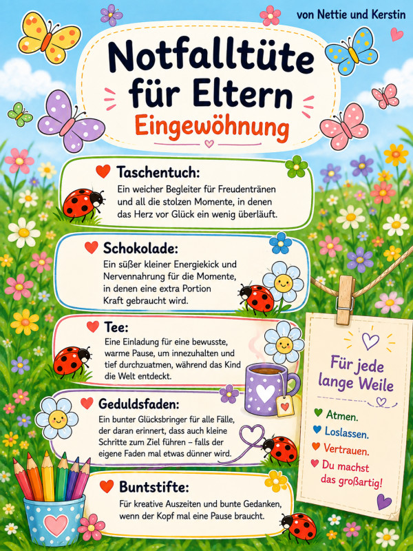 Das bekommen die Eltern zur Eingewöhnung Ihres Kindes